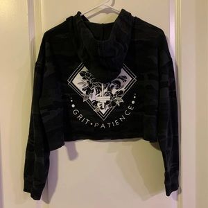 ISO Mattie Rogers Grit and Patience crop hoodie